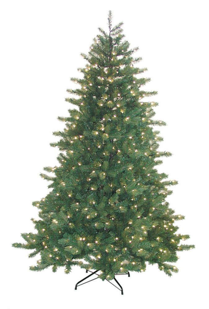 GE 6.5 ft. Just Cut Douglas Fir, Clear Lights