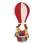 Holiday! Holiday! 60in Deers in Hot Air Balloon