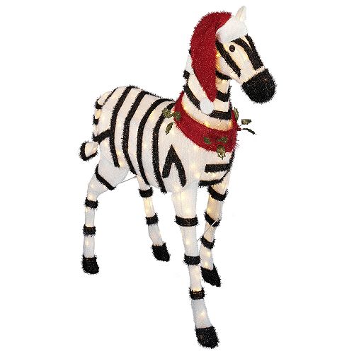 Holiday! Holiday! 48in Chenille Zebra