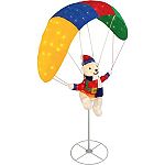 Holiday! Holiday! 60in Chenille Parachuting Bear