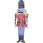 GE 48in Crystal Elegance Red Toy Soldier