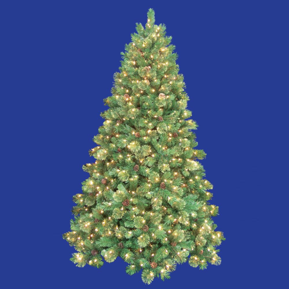 Wish for Joy 7.5 ft. Pre-Lit Elizabeth Pine Tree, Clear