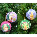Mattel Barbie 58mm Decoupage Ball Ornament Set