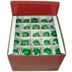 Holiday! Holiday! 100ct Glass Ornaments in a Box, Green and Red Themed