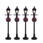 Lemax Collection Gas Lantern Street Lamp 4pk