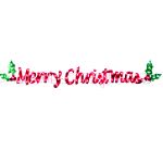 Holiday! Holiday! 5ft 70 light Holographic Roofline Merry Christmas Sign