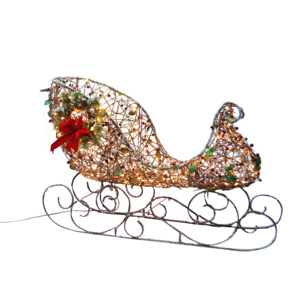 Holiday! Holiday! 42in Frosted Duravine Sleigh