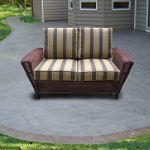 Metropolitan Deep Seating Love Seat with Southridge Stripe Cushions