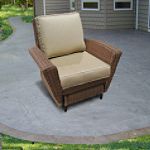 Metropolitan Deep Seating Single Glider with Elm Cushions