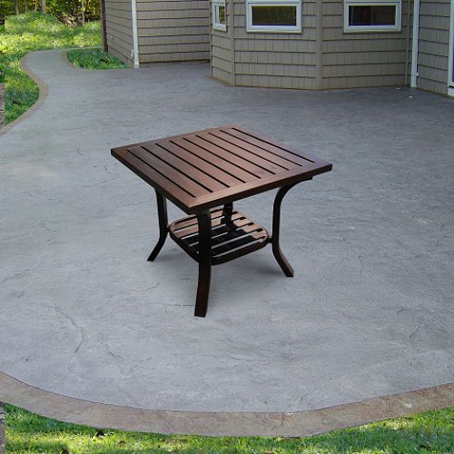 Metropolitan Mahogany End Patio Table by