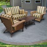 Metropolitan Deep Seating 4 Piece Cedar Wicker Set