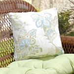 Sausalito Green Tea Throw Pillow