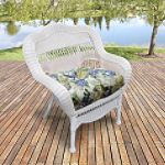 Avalon Chair with Garden Scroll Cushions