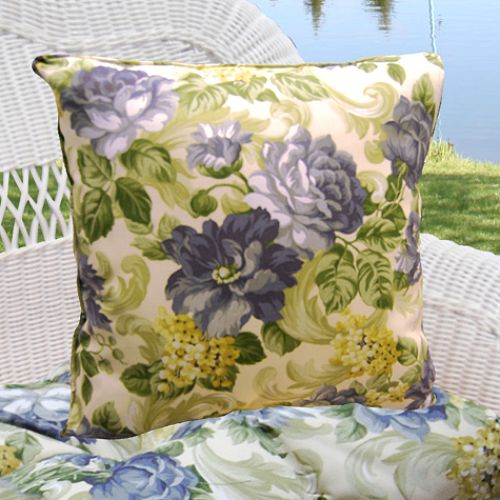 Garden Scroll Throw Pillow by