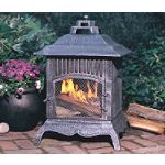 Arctic Pagoda Fireplace Pewter by Arett Sales