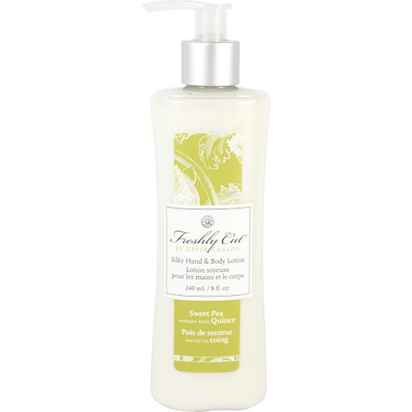 Freshly Cut Sweet Pea infused with Quince Silky Hand & Body Lotion