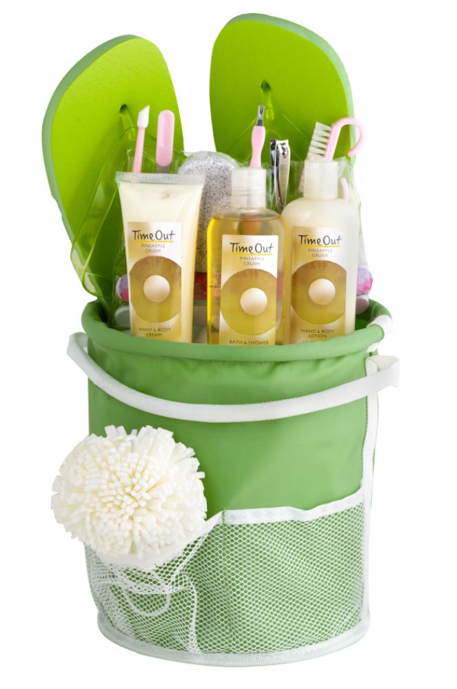 Time Out Shower Caddy Green - Pineapple