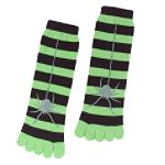 Sears Roebuck and Co. Striped Toe Socks with Spider