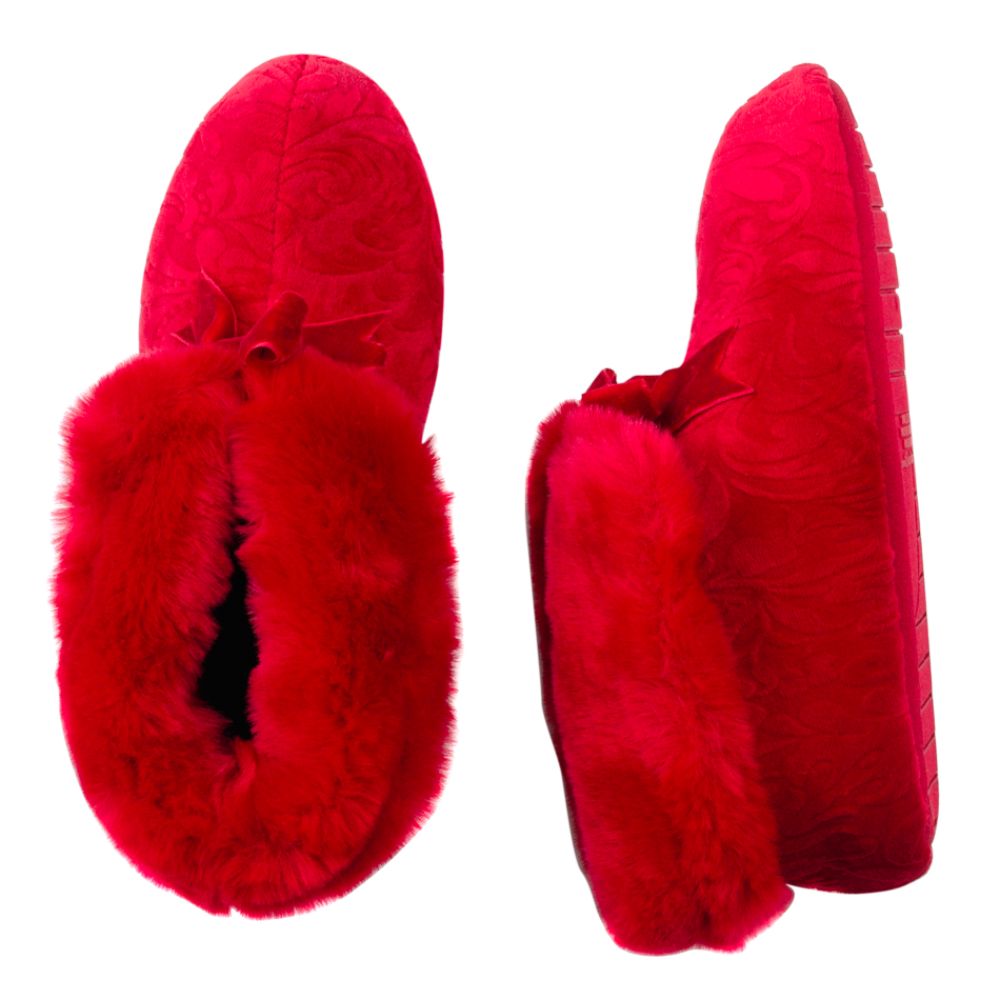 Dearfoams Burnout Velour Bootie