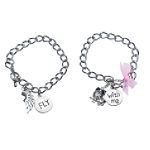 Pink Cookie Charm Bracelet Multiple Stand