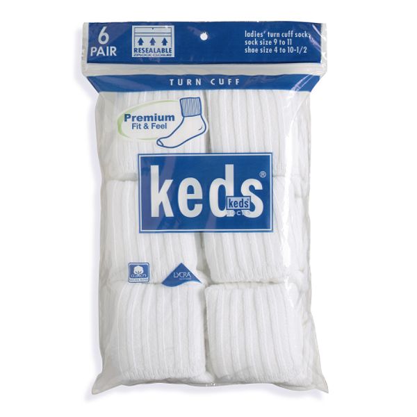 Keds Six-Pack Turncuff Socks