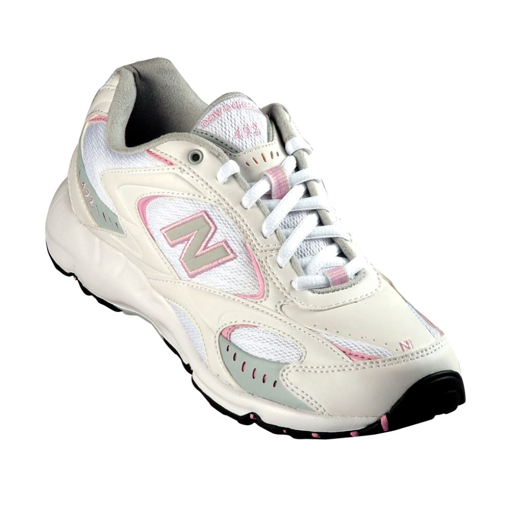 New Balance Womens 492 - White/Gray/Pink