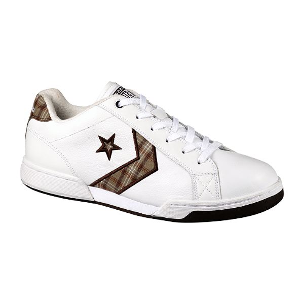 Converse Men's Ev Pro 2K5 Plaid Shoe- White/Fossil