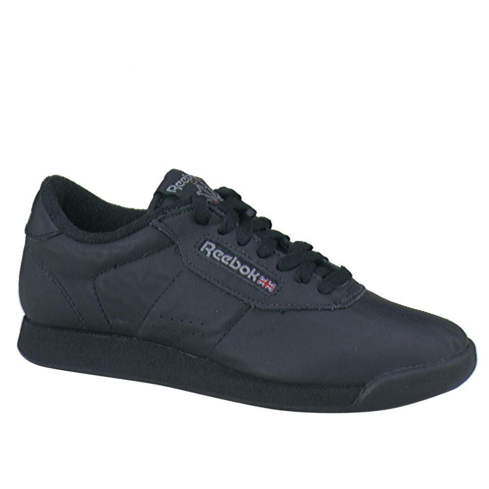 Reebok Womens Princess Leather Aerobic Shoe - Black