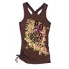 Girl's Plus Tie Back Racer Tank with Gathers
