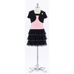 Amy's Closet Girl's 7-16 Sheer Matte Jersey Rumba Dress