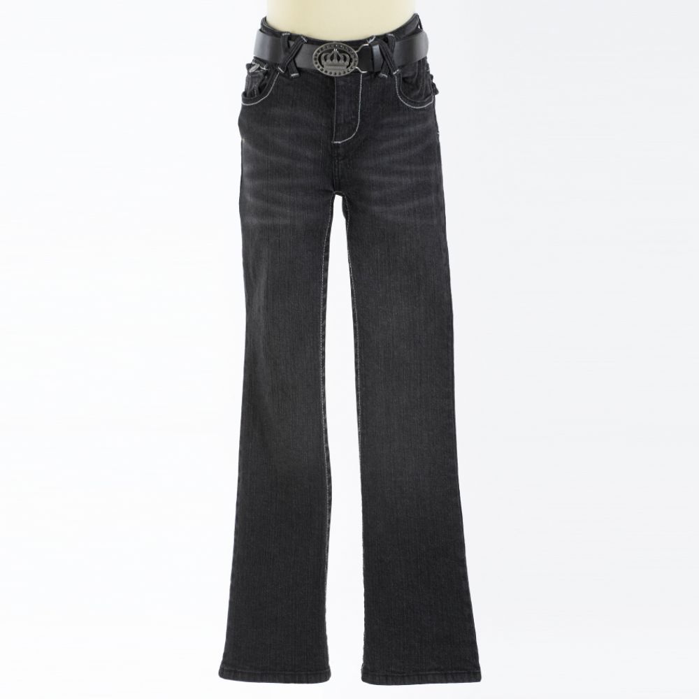 LL Cool J Girl's 7-16 Straight Leg Jean with Button Pockets