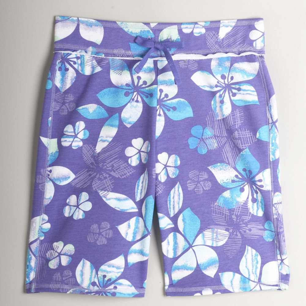 Canyon River Blues Girl's Plus Printed French Terry Bermuda