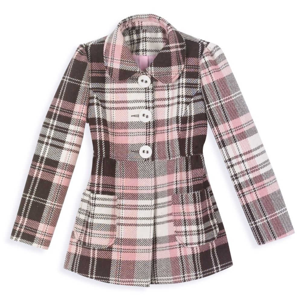 Me Jane Girl's 7-16 Plaid Wool Jacket