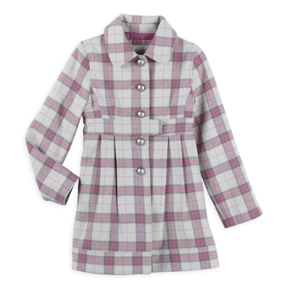 Me Jane Girl's 7-16 Belted Plaid Wool Jacket
