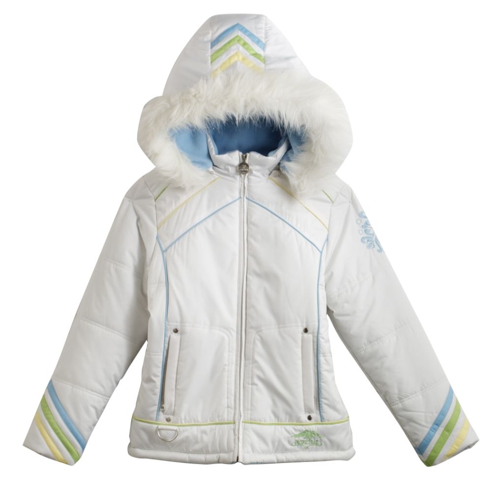 Pacific Trail Girl's 7-16 Faux Fur Trimmed Hooded Heavyweight Jacket
