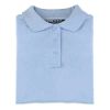 Short Sleeve Interlock Knit Polo with Picot Collar