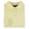 Long Sleeve Interlock Knit Polo with Picot Collar