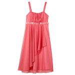 Amy's Closet Girl's 4-6x Asymmetrical Flyaway Dress