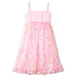 Amy's Closet Girl's 4-6x Charmeuse Trim Dress