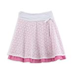 Joey B Girl's Plus Swiss Dot Tiered Skirt
