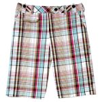Amy's Closet Girl's 7-16 Plaid Bermuda