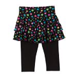 Zoey Girl's 7-16 Skegging - Star Print Skort with Solid Legging