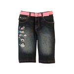 Bobby Jack Girl's Plus Cuffed Denim Bermuda 