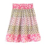 Missunderstood Girl's Plus Tiered Printed Prairie Skirt
