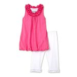 Amy's Closet Girl's 4-6x Bubble Dress with Leggings