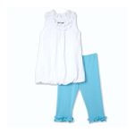 Amy's Closet Girl's 4-6x Bubble Dress with Leggings