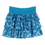 Missunderstood Girl's Plus Knit Waist 3-Tiered Paisley Skort