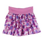 Missunderstood Girl's Plus Knit Waist 3-Tiered Polka Dot Skort