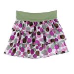 Missunderstood Girl's Plus Knit Waist 3-Tiered Polka Dot Skort