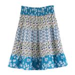 Missunderstood Girl's Plus Tiered Printed Prairie Skirt